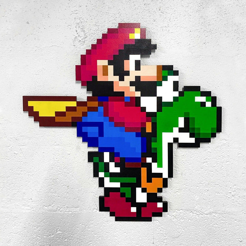 Cuadro Super Mario, Impresión Directa (madera Mdf, 6mm)