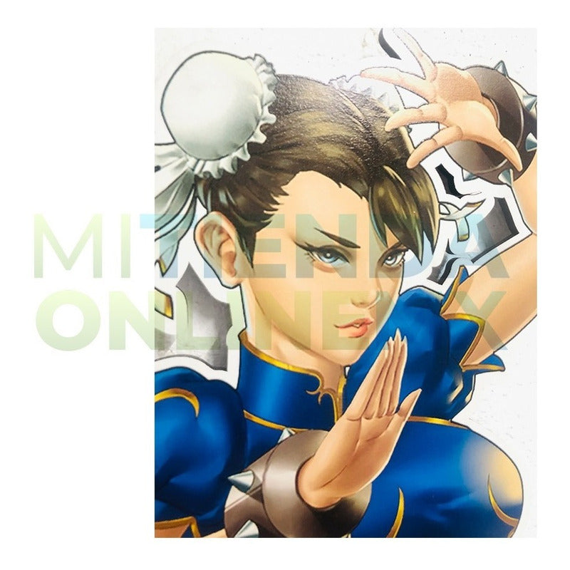 Cuadro Chun Li Street Fighter Anime Mdf 6 Mm - Mediano