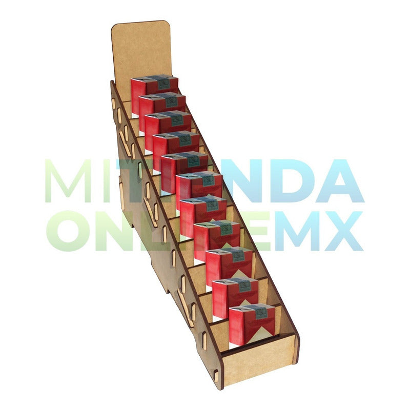 Organizador Exhibidor 12 Cajetillas Cigarro Vertical Mdf