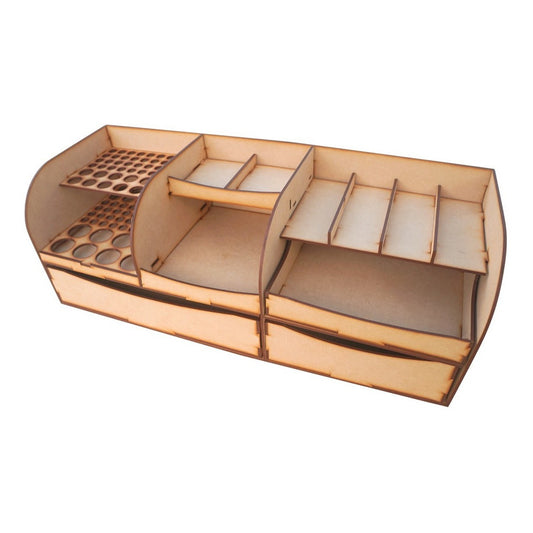 Caja Organizador Escritorio Pinceles Herramientas Mdf 3mm