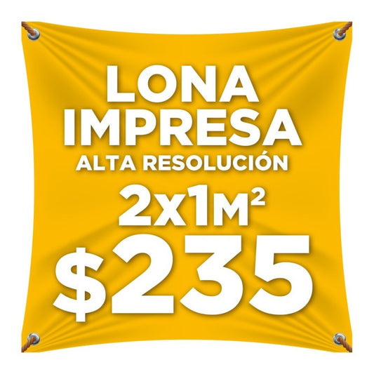 Lona Impresa2x1m Personalizada Publicidad Eventos Anuncio