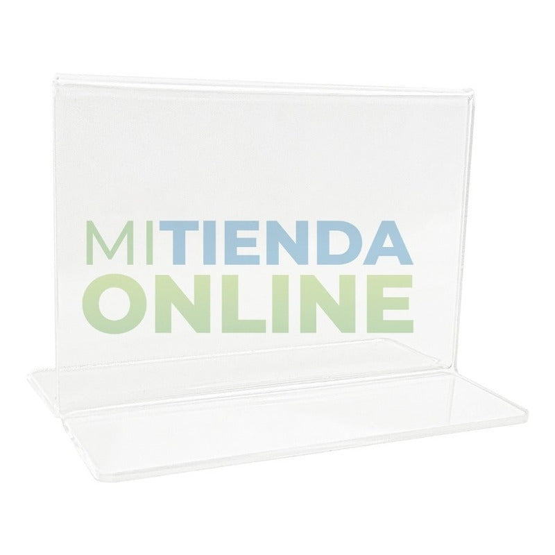 Porta Menu Doble Restaurant Publicidad Horizontal Pack 10