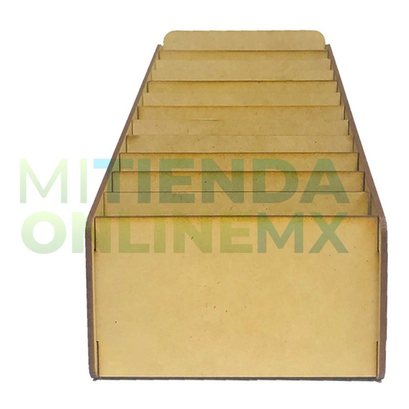 Caja Comandero Organizador Mdf Con 12 Espacios