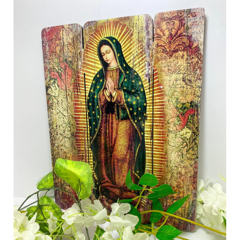 Cuadro Virgen Guadalupe Impresión Directa En Mdf 30x25cm