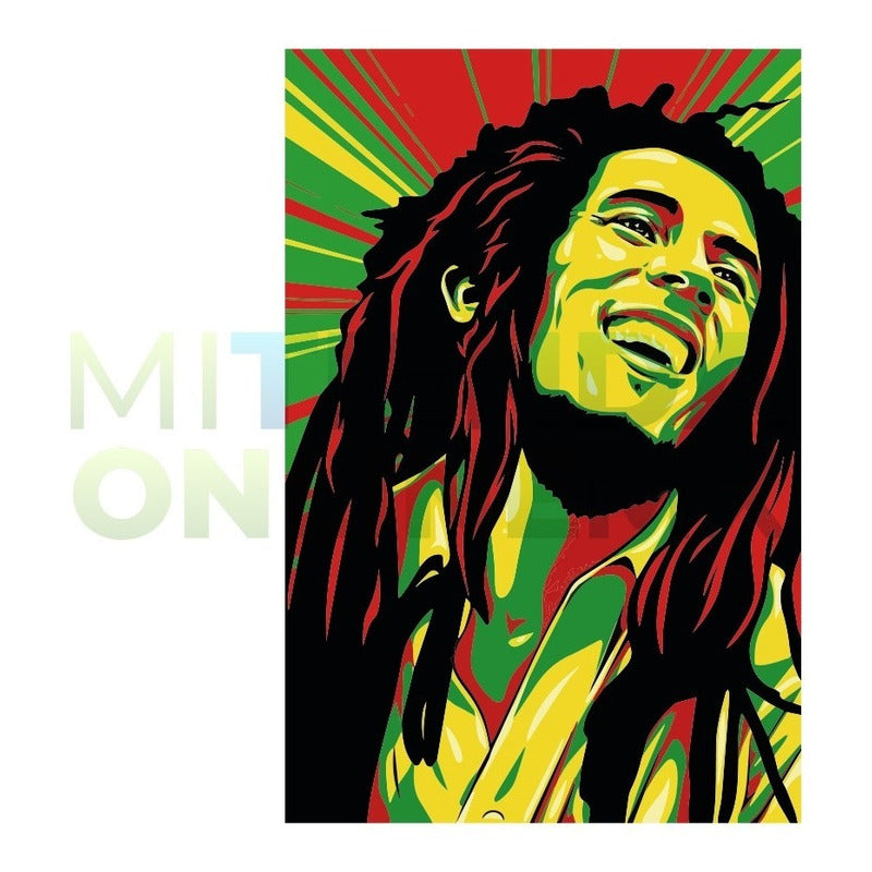 Cuadro Decorativo Bob Marley - Mdf 6mm