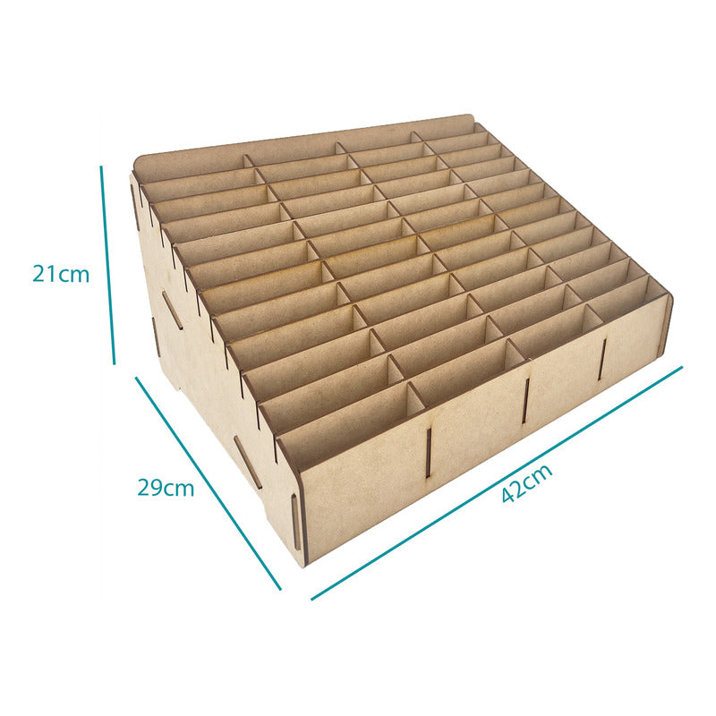 Caja Organizador Exhibidor Mdf Para 48 Telefono Celular