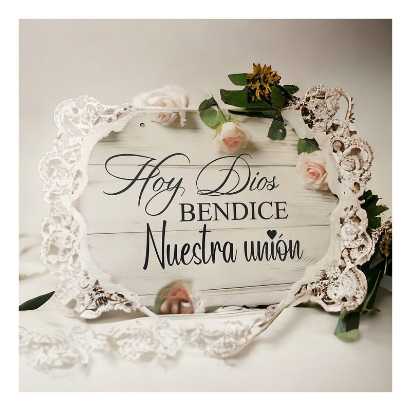 Letrero Cuadro Paje Boda Decoración 40x30cm  P07