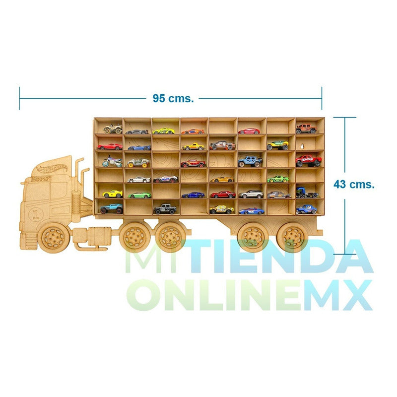 Exhibidor Coleccionador Trailer + Remolque Hotwheels 104