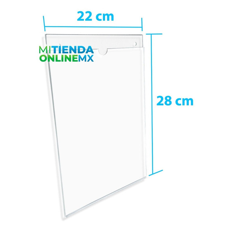 Porta Hojas Carta Vertical Acrílico 2mm (pack 35)