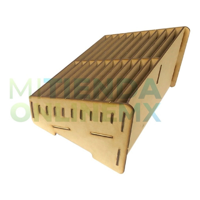 Caja Comandero Organizador Mdf Con 20 Espacios