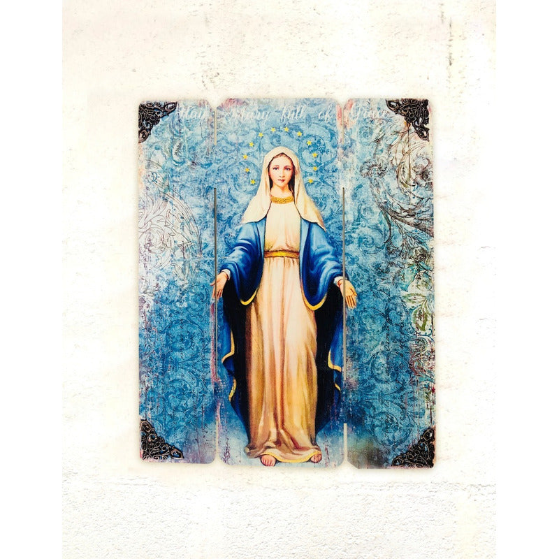 Cuadro Madre Divina Gracia Impresión Directa Mdf 60x77cm