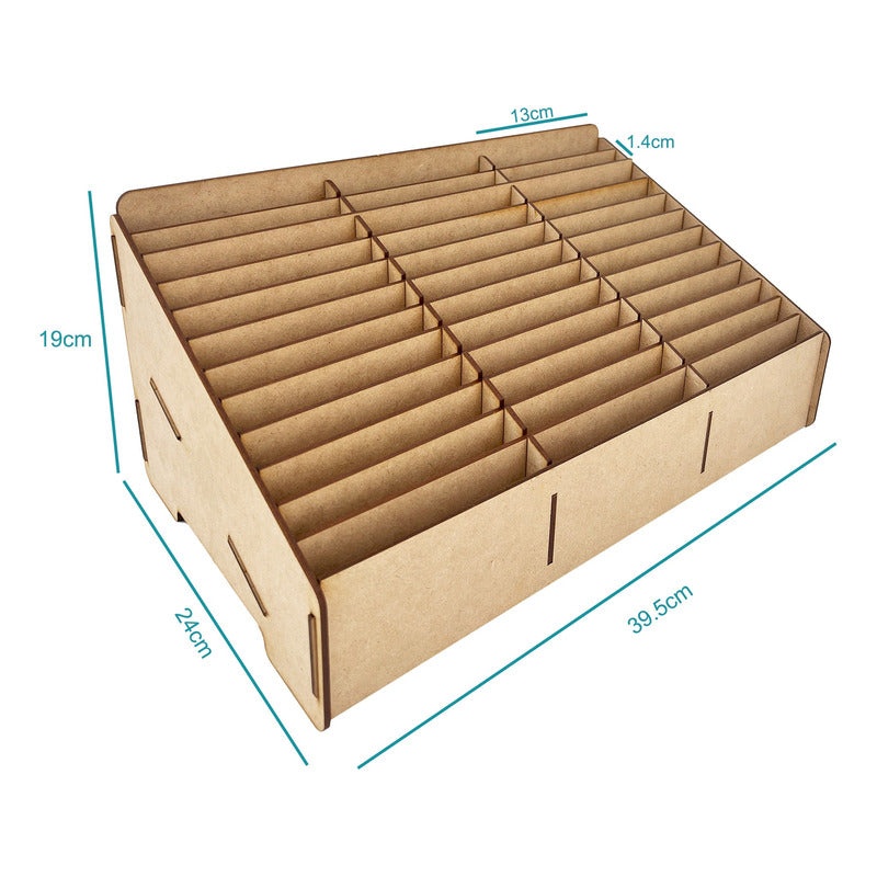 Caja Comandero Organizador Mdf Para 36 Comandas