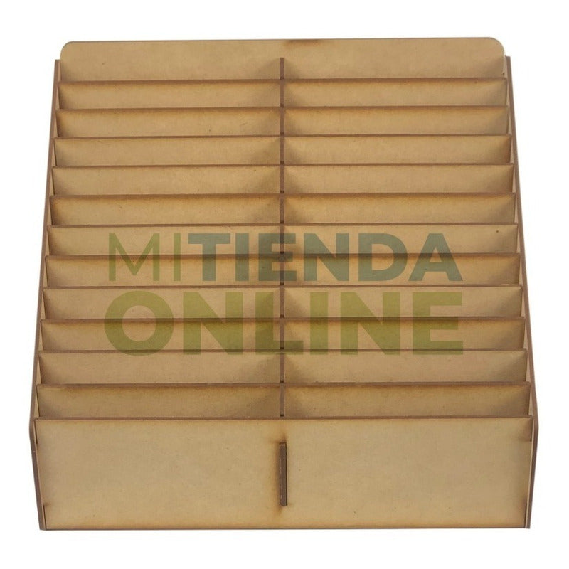 Caja Comandero Organizador Mdf Con 24 Espacios