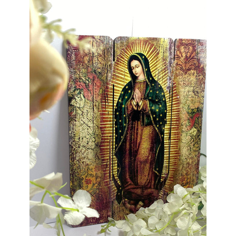 Cuadro Virgen Guadalupe Impresión Directa En Mdf 30x25cm