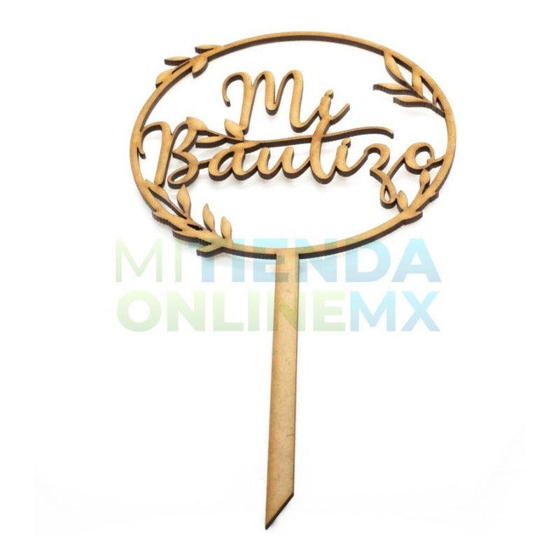 10 Letreros Pastel Cake Topper Variedad Fiesta - Mdf 3mm