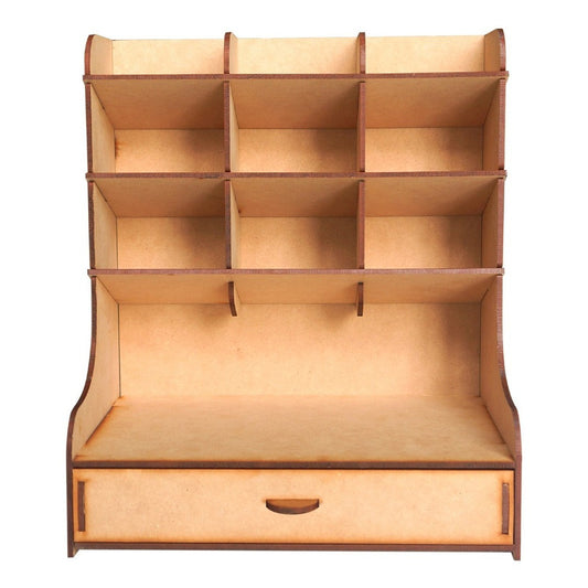 Organizador Escritorio Cajonera Lapices Arte Mdf 3mm