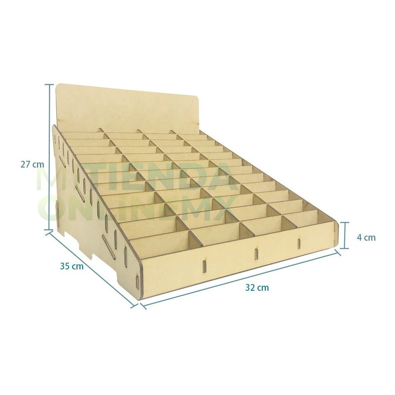 Caja Organizador Exhibidor Mdf Para 48 Cajetilla De Cigarro