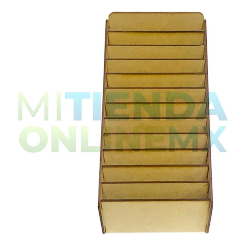 Caja Comandero Organizador Mdf Con 12 Espacios