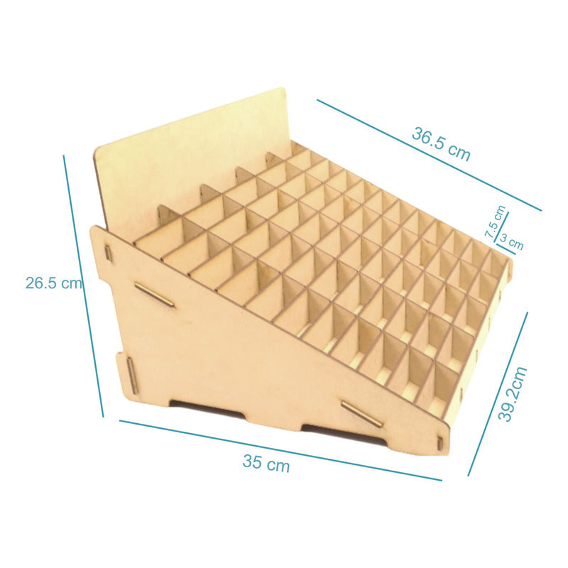 Caja Organizador Exhibidor Mdf Para 60 Cajetilla De Cigarro