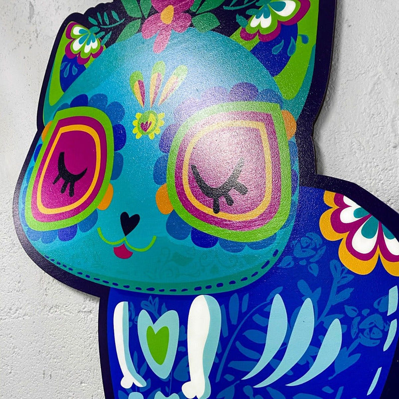 Cuadro Cat Alebrije Impresión Directa En Madera Mdf 6 Mm