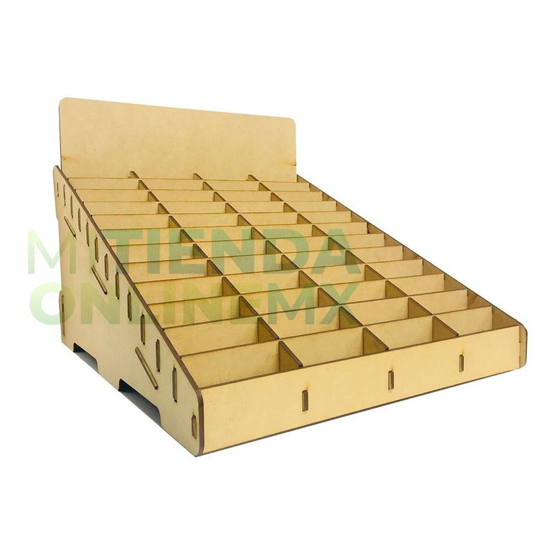 Caja Organizador Exhibidor Mdf Para 48 Cajetilla De Cigarro