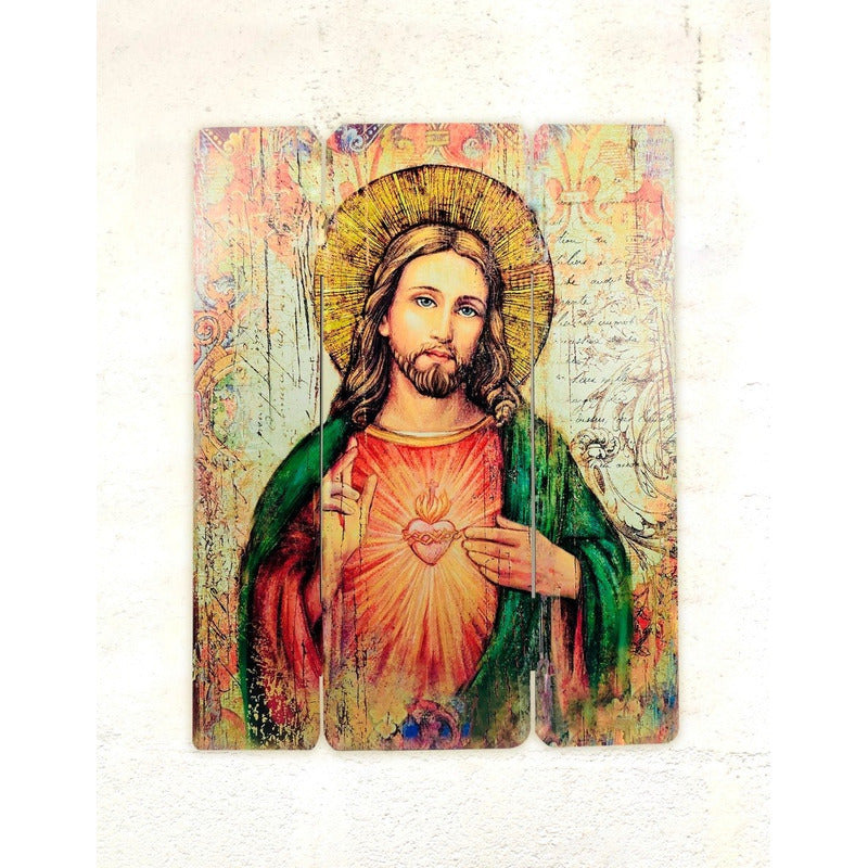 Cuadro Santo Jesucristo Impresión Directa Mdf 60x77cm