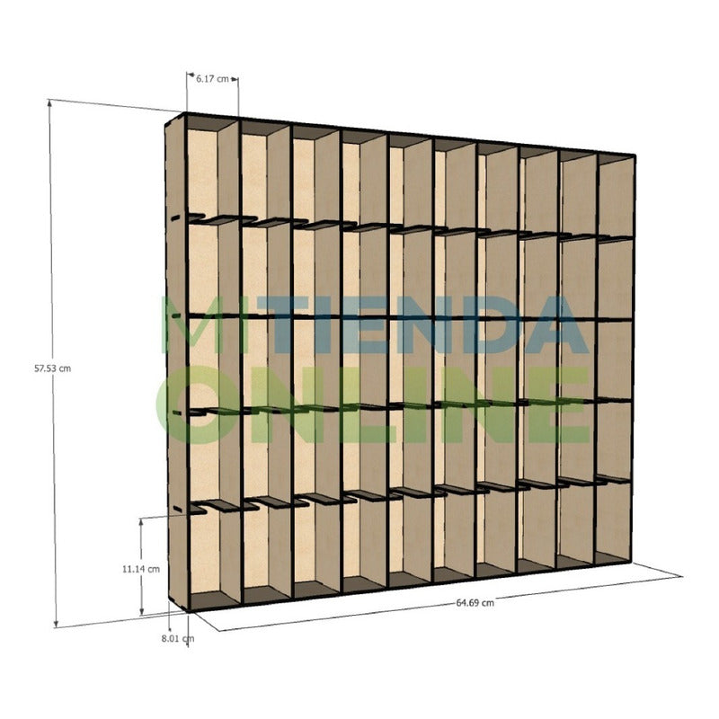 Caja Organizador Exhibidor Para 150 Cajetillas Cigarro Pared