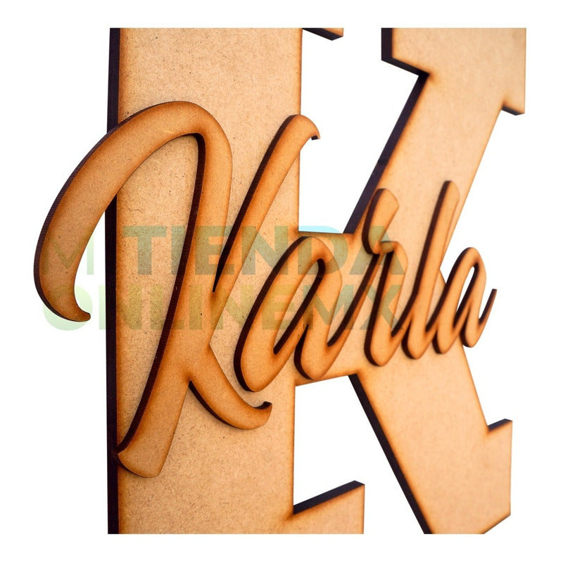 Nombre Personalizado Decoración Cuarto Candy Bar Mdf 6mm