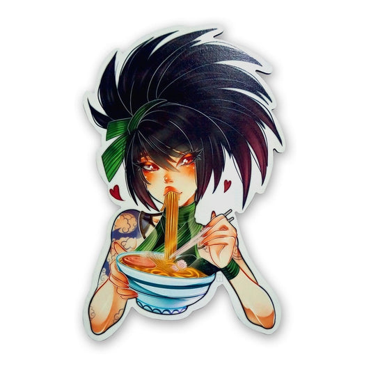 Cuadro Anime Unico Akali League Of Legends Mdf 6mm - Grande