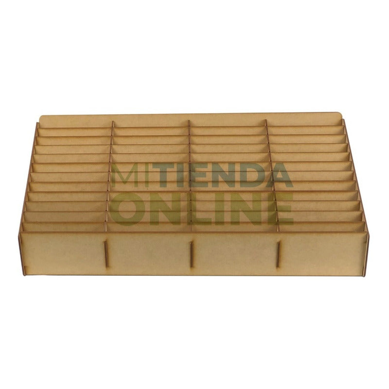 Caja Comandero Organizador Mdf Con 48 Espacios