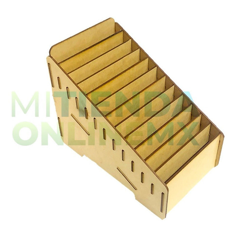 Caja Comandero Organizador Mdf Con 12 Espacios