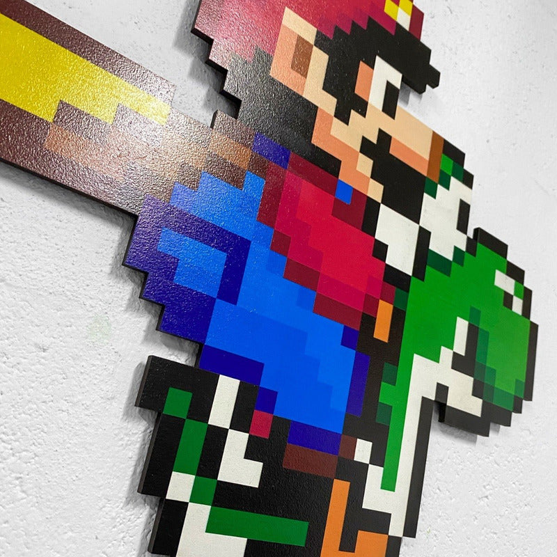 Cuadro Super Mario, Impresión Directa (madera Mdf, 6mm)