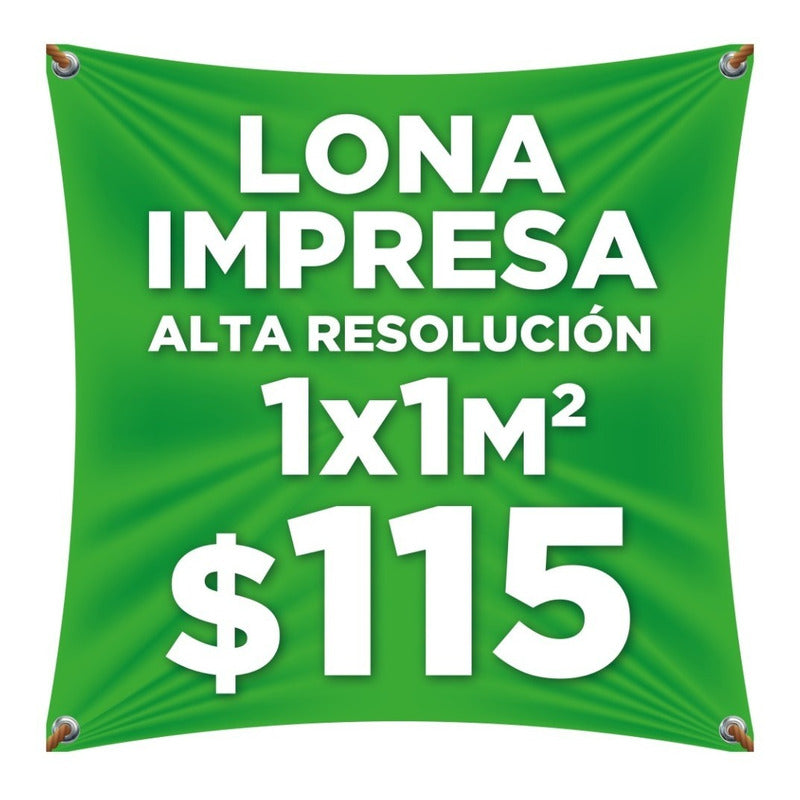 Lona Impresa 1.x1m Personalizada Publicidad Eventos Anuncio