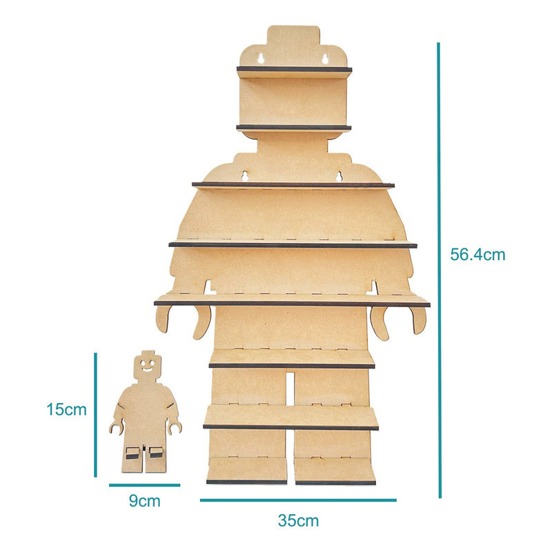 Repisa Organizadora Estanteria Para Juguetes - Mdf 6 Mm