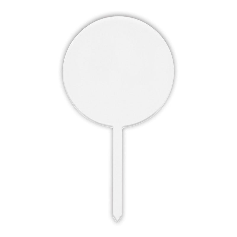 Cake Topper Circular Acrilico 3mm - 10 Pzs.